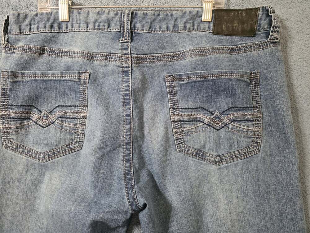 Seven7 Jeans Mens 38x32 Medium Blue Denim Straight Stretch